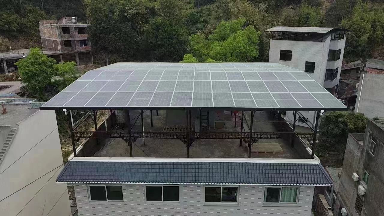 单县15kw+10kwh自建别墅家庭光伏储能系统